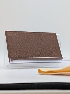 Authentic Louis Vuitton Taiga Full Inclusion Bifold Card Wallet – Brown